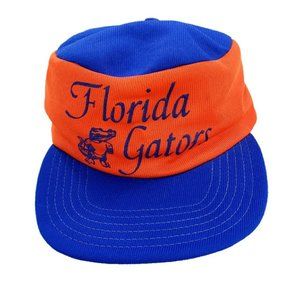 Vintage 90s Florida Gators Blue Colorblock Snapback Painters Hat Cap Old Logo